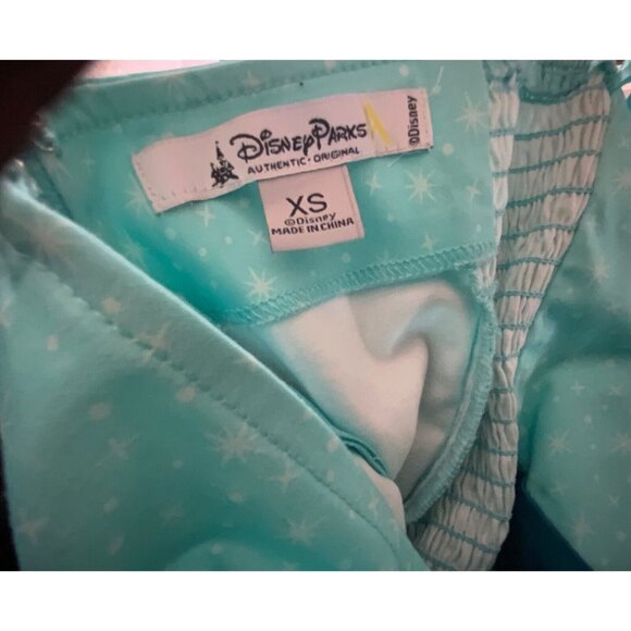 Disney Parks Dress Shop Magic Kingdom Halter Retro Fit Flare Dress Size XS Blue - Picture 5 of 6